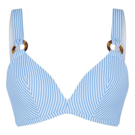 LingaDore W Padded Triangle Bikinitop Stripes Print