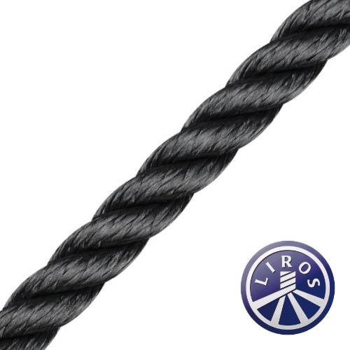 Liros Polyester 3-slået Sort