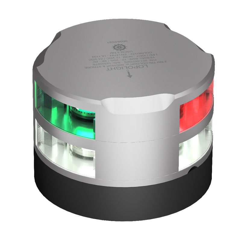 Lopolight 2nm 3-farv./anker/strobe 0,7m kabel