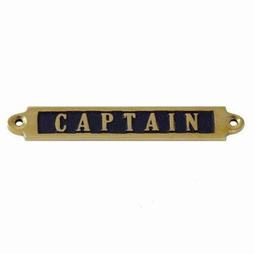 Messingskilt "Captain"