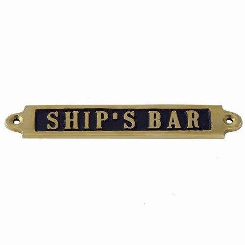 Messingskilt "Ship's bar"