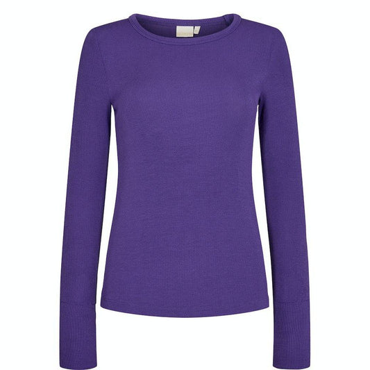 Nümph W NuBowie O-Neck L/S Bluse Purple
