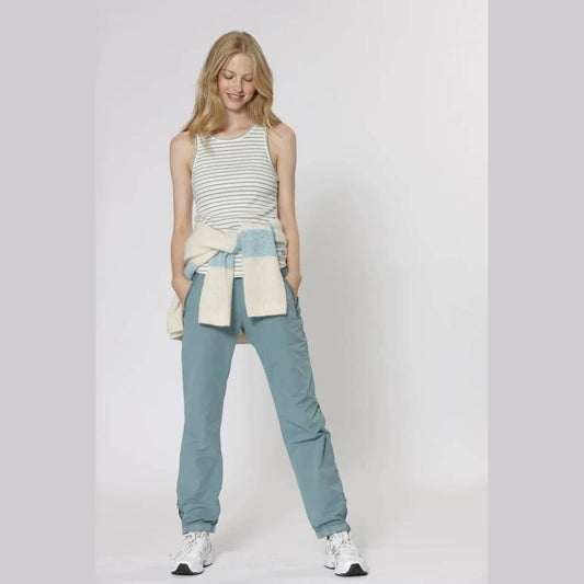 Blue Sportswear W Neil Tank Top Dark Aqua Ecru