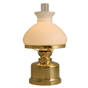 Old Danish Olie Bordlampe, messing