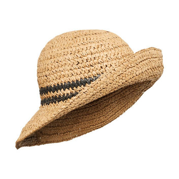 Part Two W Alize Hat Natural Raw Stripe