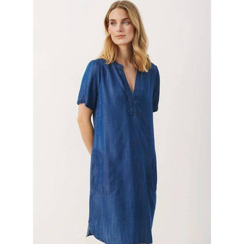 Part Two W Aminase Kjole Blue Denim