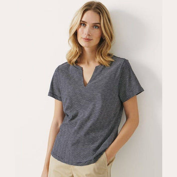 Part Two W Gesinas T-Shirt Dark Navy Stripe