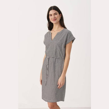 Part Two W Ilima Kjole Black Stripe