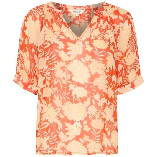 Part Two W Popsy Bluse Grenadine Wallpaper Print