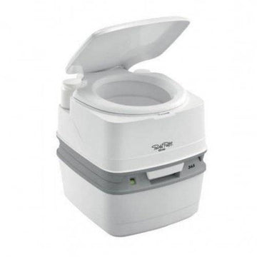 Porta Potti Toilet qube 335 Hvid med Dørk Beslag, kemisk toilet