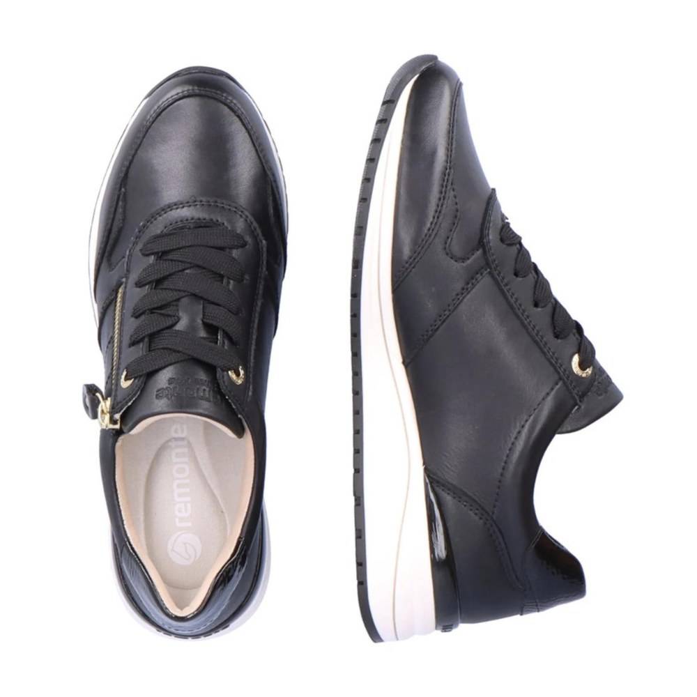 Remonte W Sneaker Med Lynlås - Sort