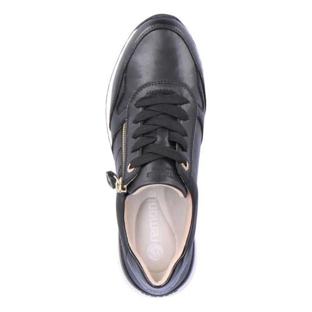 Remonte W Sneaker Med Lynlås - Sort