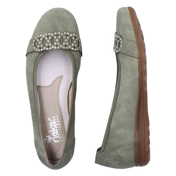 Rieker W Ballerina Grøn