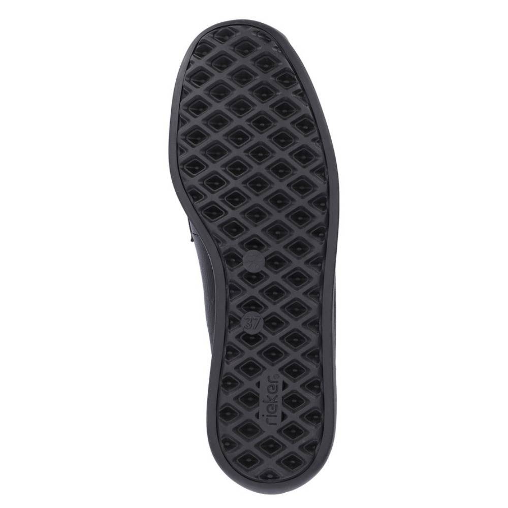 Rieker W Loafer m Guldspænde Black