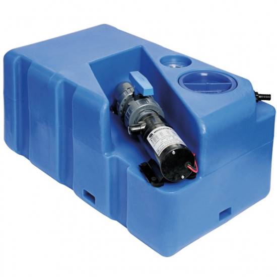 Septiktank med maceratorpumpe, 60L - 12v