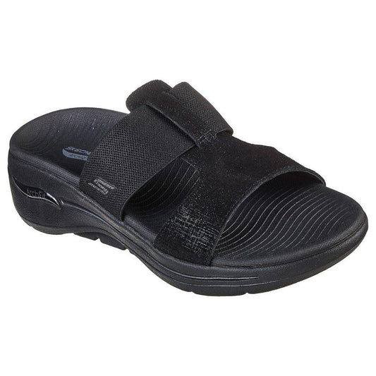 Skechers W Go Walk Arch Fit Lively Sandal Smutters Black