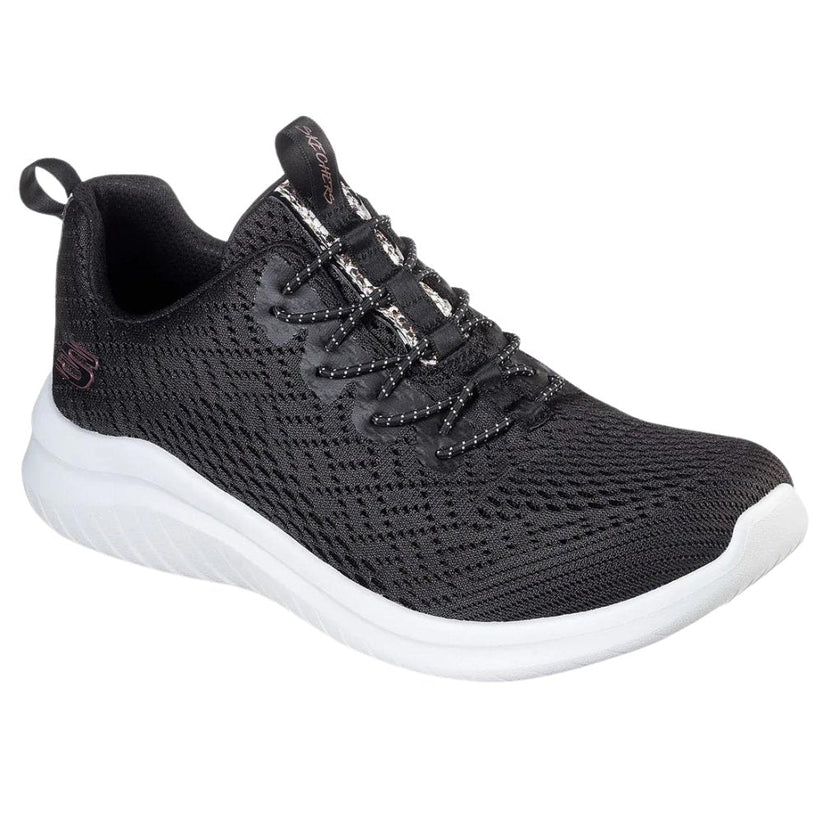Skechers W Ultra Flex Lite Groove Sneaker Sort