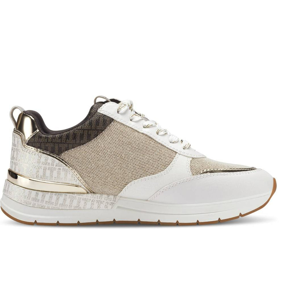 Tamaris W Guld Sneakers 23732 IVORY/GOLD