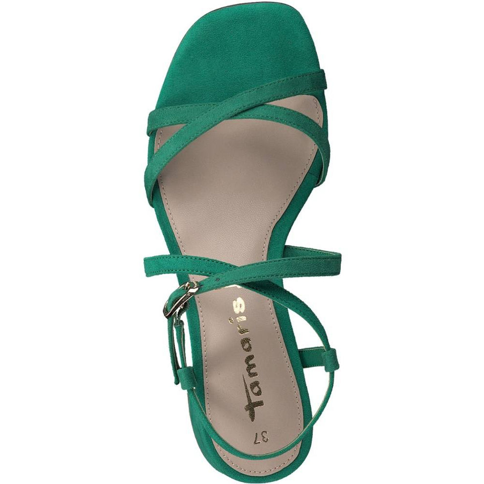 Tamaris W Sandal med Krydsremme Green