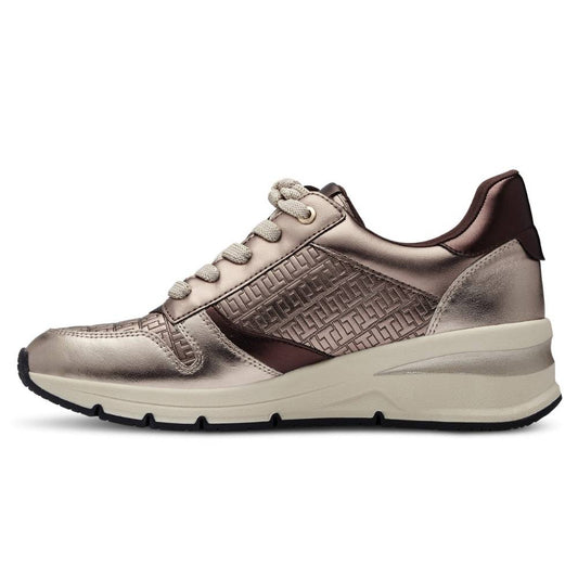 Tamaris W Sko m Metallic Detaljer Pewter