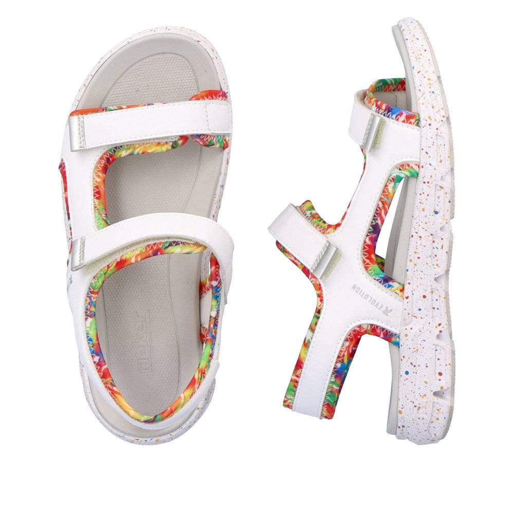 Rieker W Multifarvet Velcrosandal